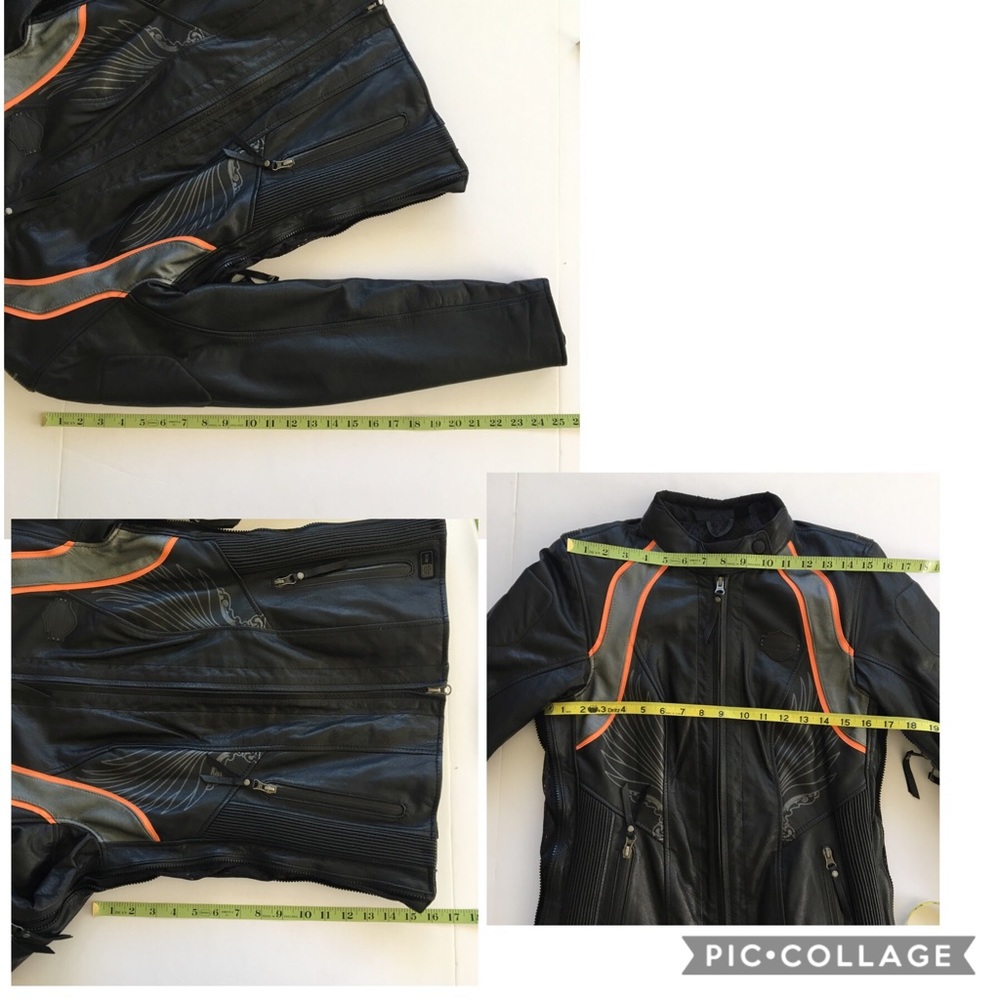 Harley- Davidson Leather Riding Jacket - Picture 8 of 8